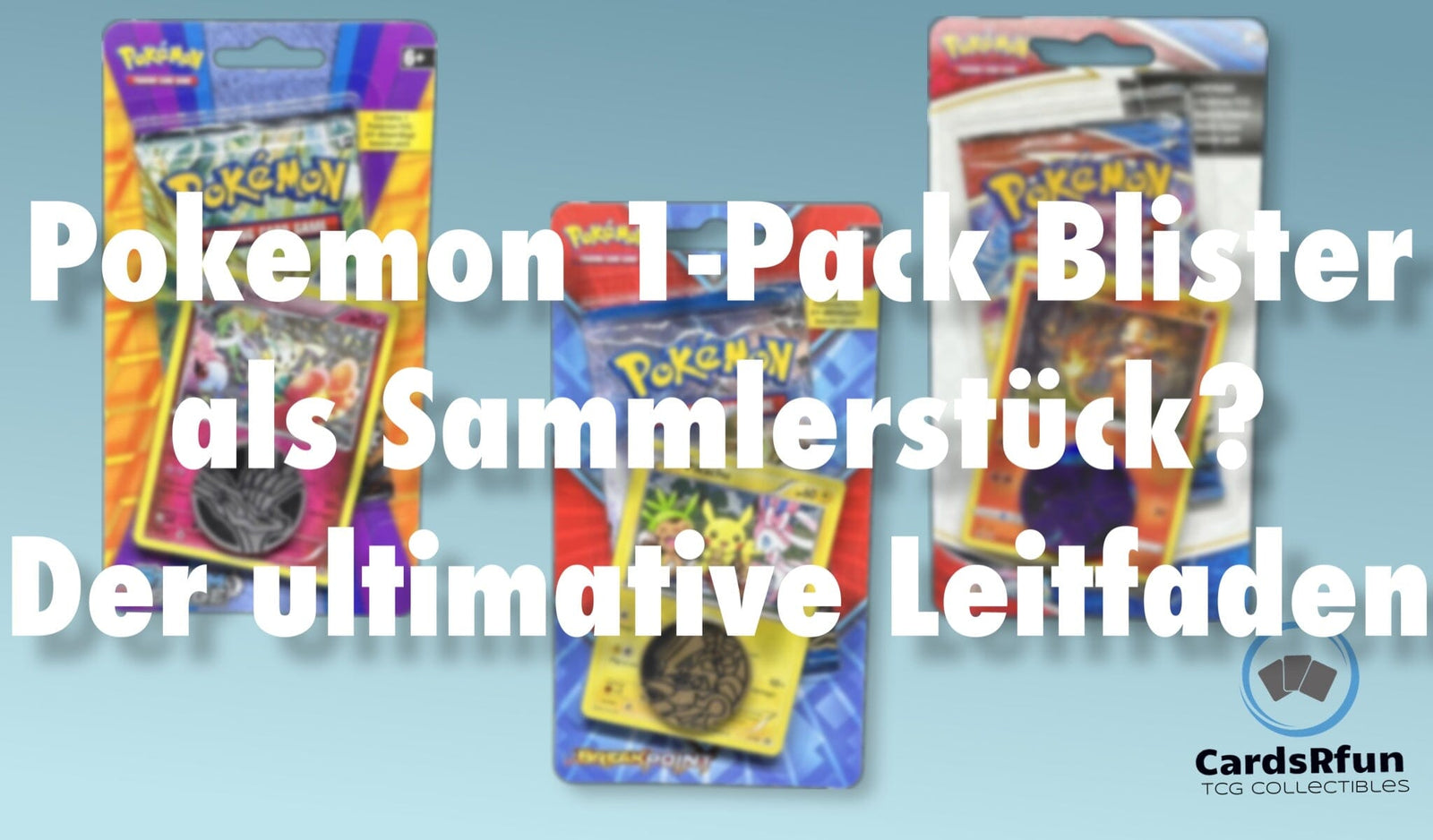Pokemon Karten 1-Pack Blister Sammler Leitfaden CardsRfun