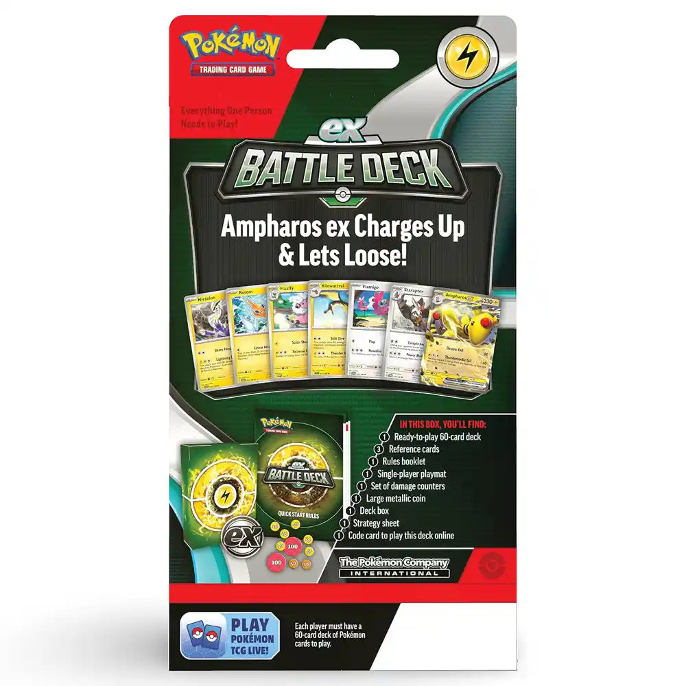 Pokemon Battle Deck - Ampharos ex / Lucario ex CardsRfun