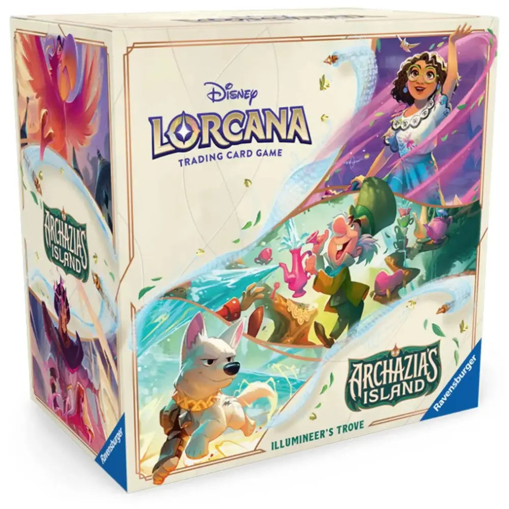 Disney Lorcana Archazia's Island Illumineer's Trove – Verpackung mit Mirabel – bei CardsRfun