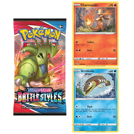 Battle Styles: 1-Pack Blister Charmander/ Arrokuda CardsRfun