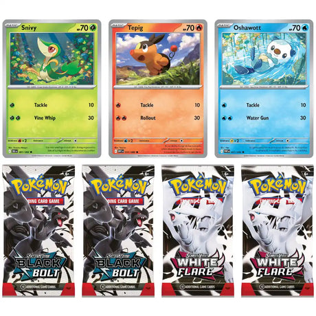 Pokemon Black Bolt & White Flare Poster Collection (SV10.5) CardsRfun