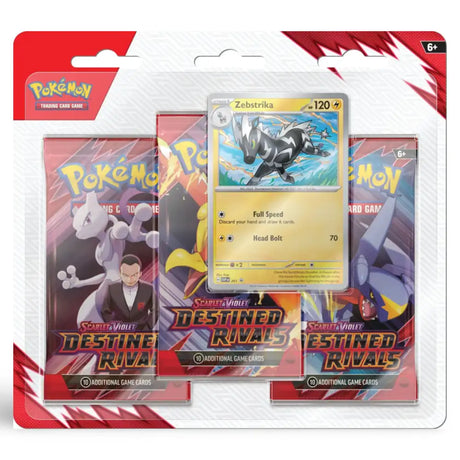 Pokemon Destined Rivals: 3-Pack Blister CardsRfun