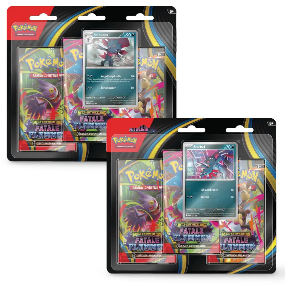 Pokemon Fatale Flammen: 3-Pack Blister (DE) CardsRfun