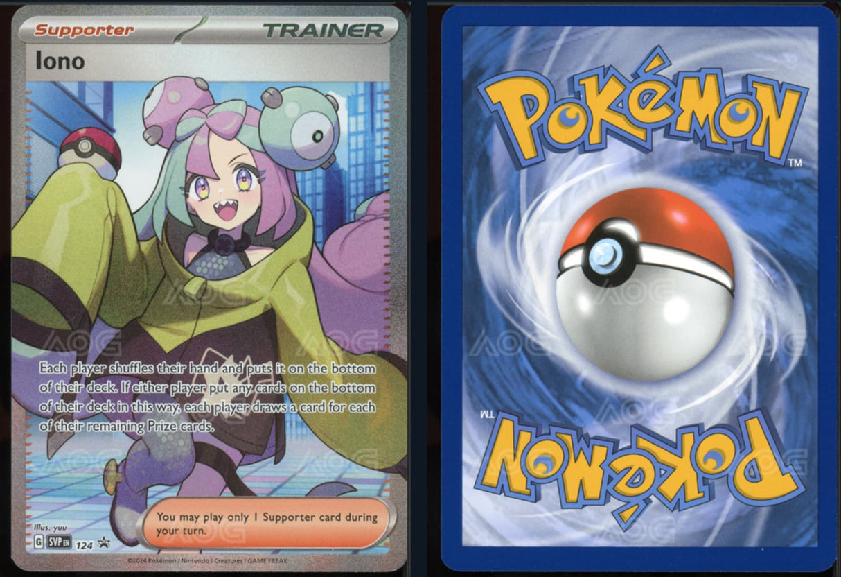 Pokemon - Iono - SV 124 - Mint 9 CardsRfun