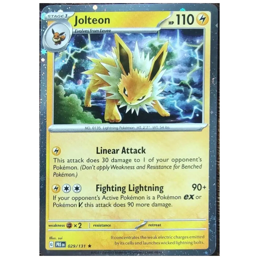 Pokemon Jolteon - PRE 029/131 - Cosmos Holo Foil CardsRfun