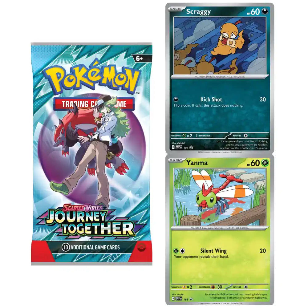 Journey Together: 1-Pack Blister Yanma Scraggy CardsRfun