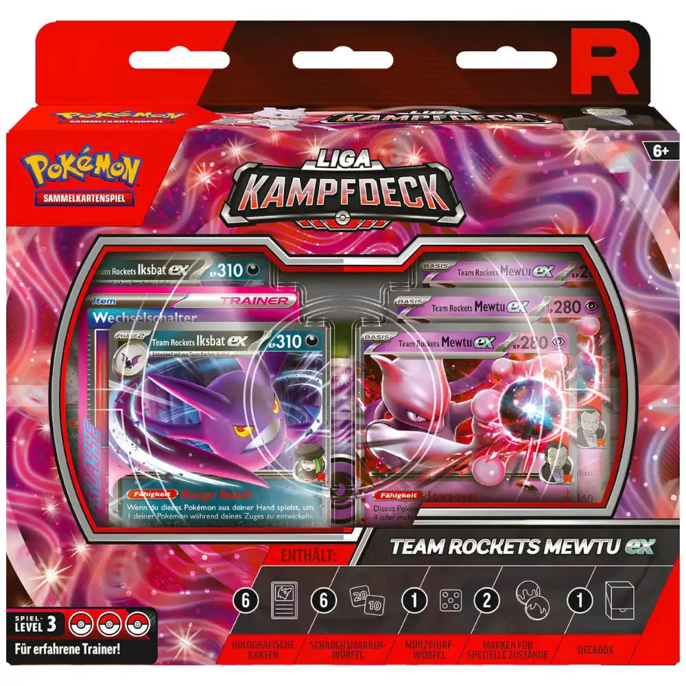 Pokemon Liga Kampfdeck - Team Rockets Mewtu ex CardsRfun