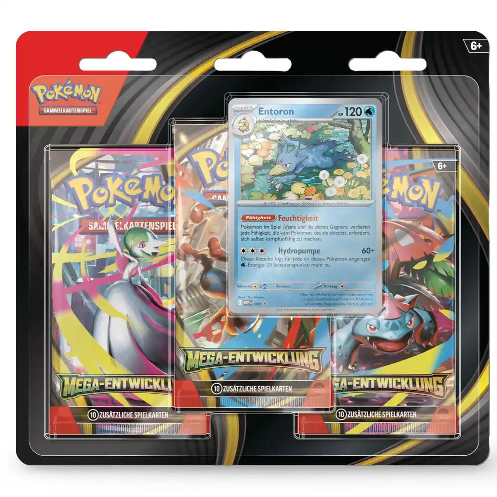 Pokemon Mega-Entwicklung: 3-Pack Blister  CardsRfun