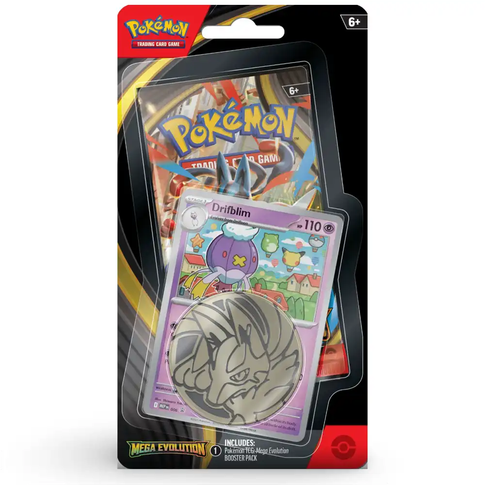 Pokemon Mega Evolution: 1-Pack Blister Drifloon Drifblim CardsRfun