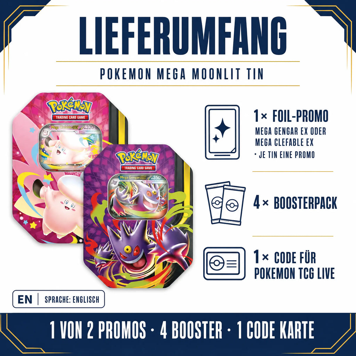 Pokemon Mega Moonlit Tin