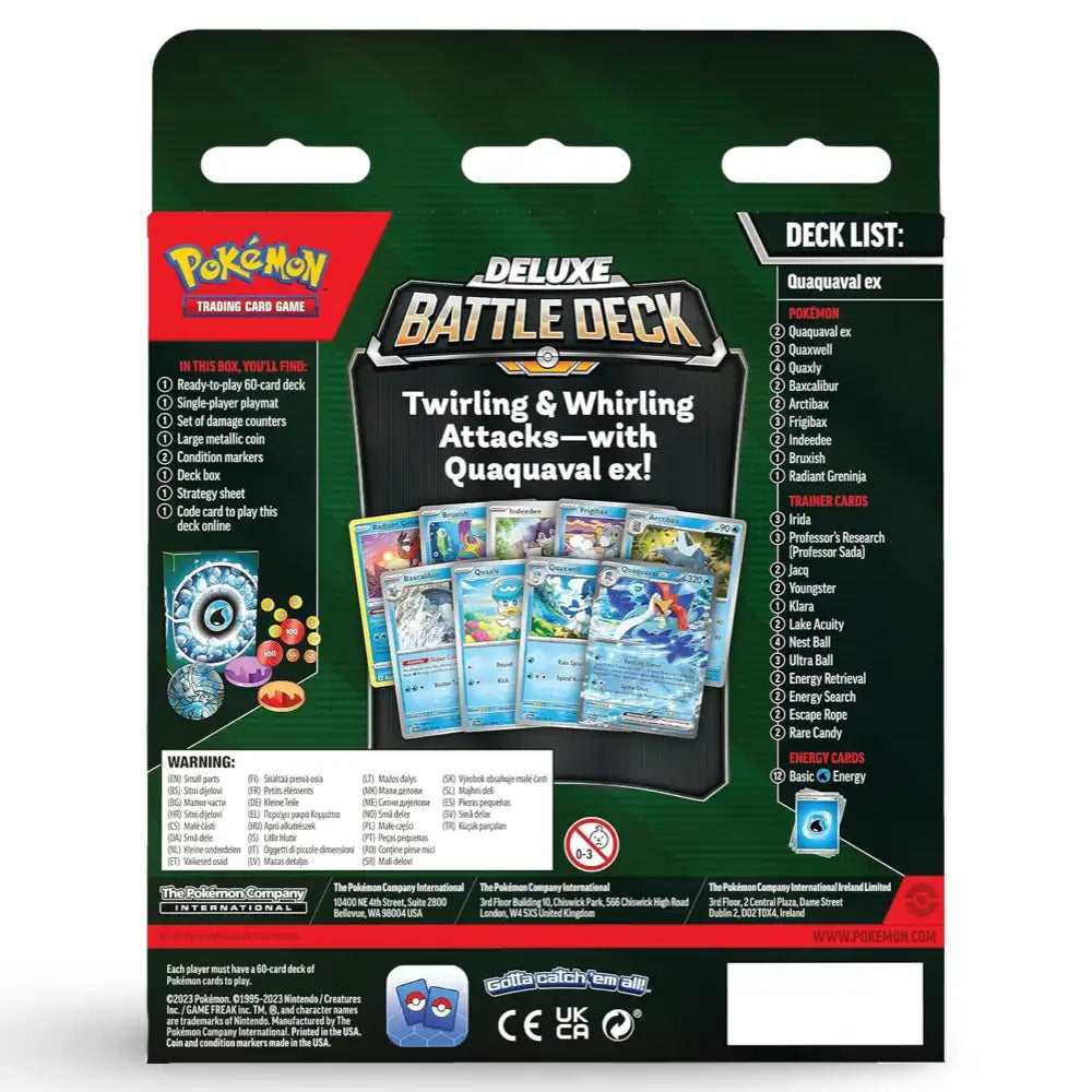 Pokemon Deluxe Battle Deck - Meowscarada ex / Quaquaval ex CardsRfun