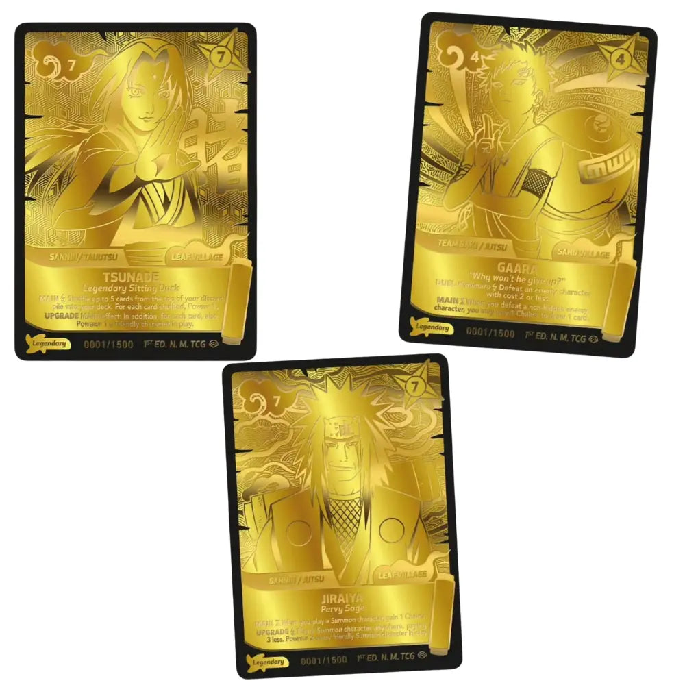 Naruto Mythos TCG Shinobi Shiren Gold Cards Jiraiya Gaara Tsunade – bei CardsRfun