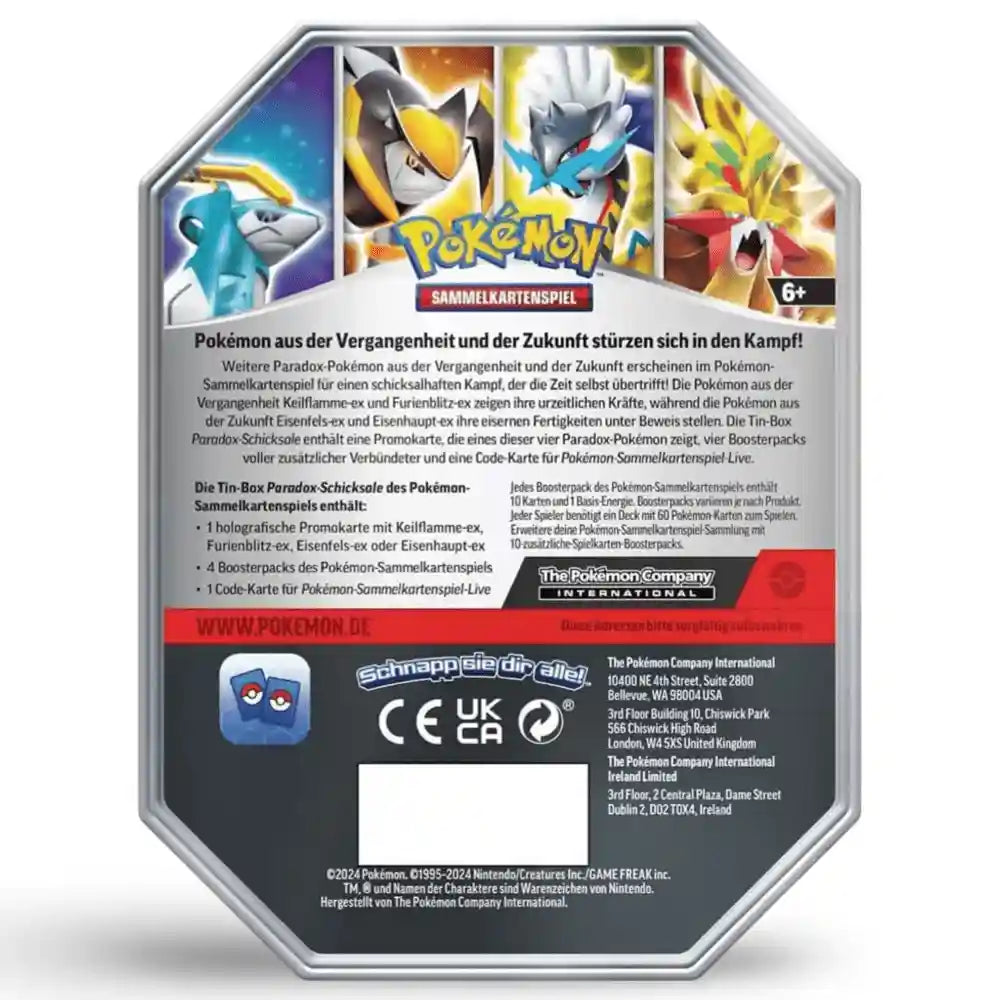 Pokemon Paradox Schicksale Tin CardsRfun