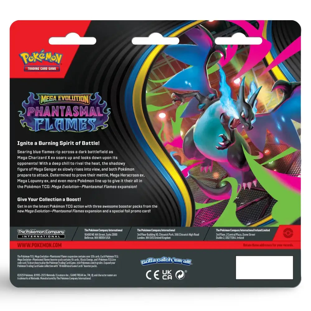 Pokemon Phantasmal Flames: 3-Pack Blister CardsRfun