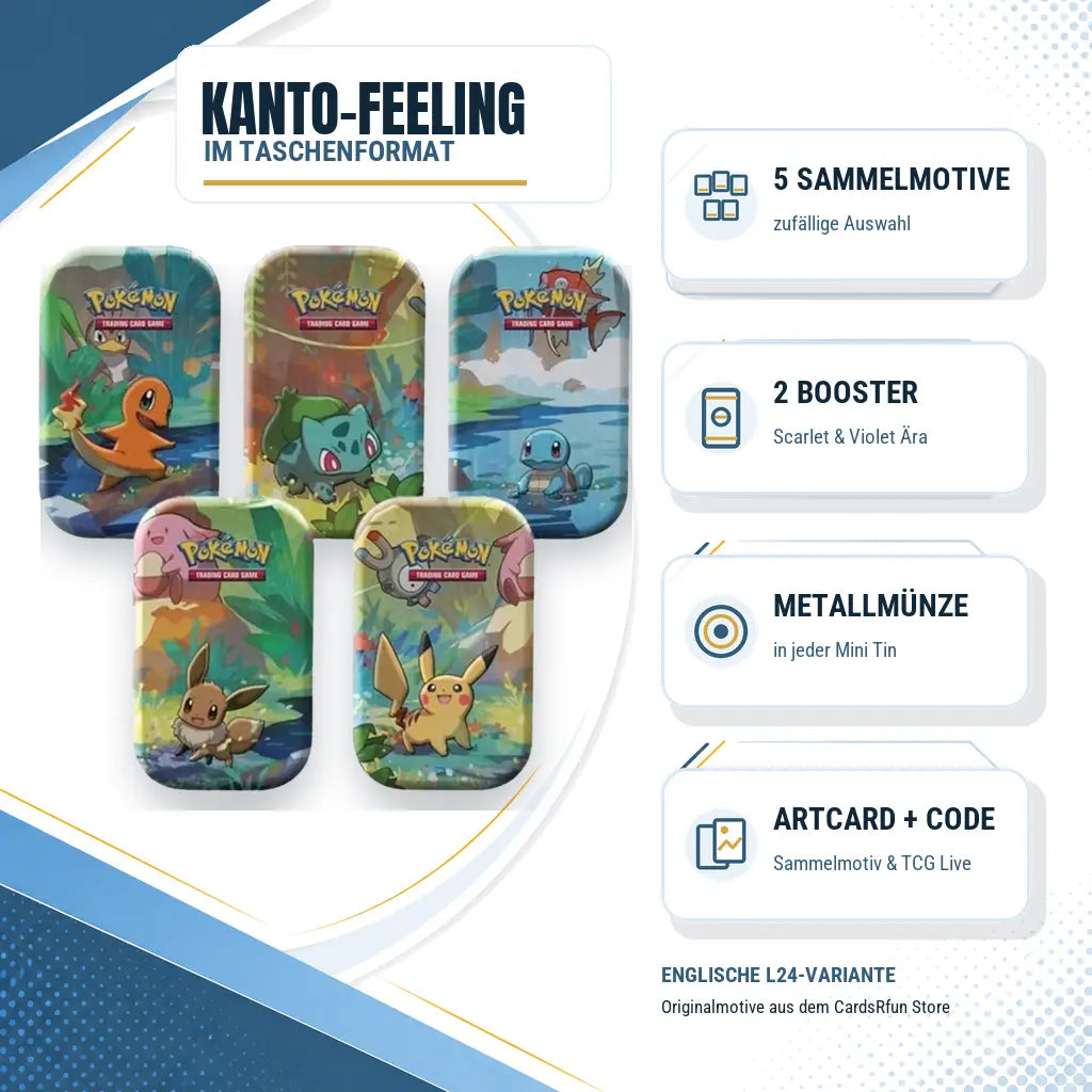 Pokemon Kanto Friends Mini Tin