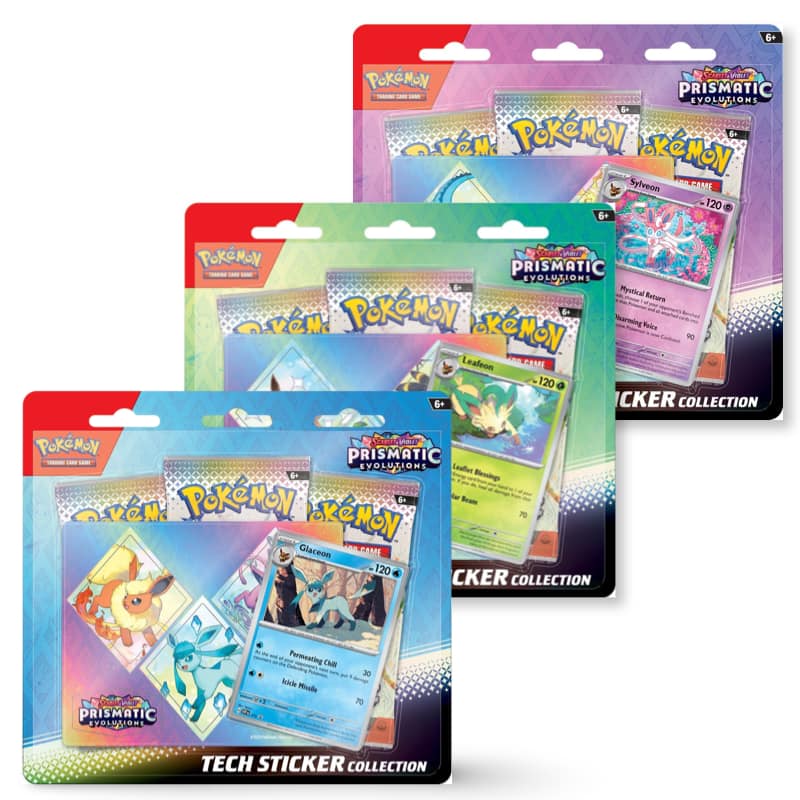 Pokemon Prismatic Evolutions Tech Sticker Collection CardsRfun