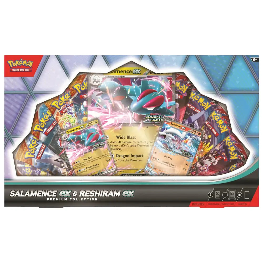 Pokemon Salamanca ex & Reshiram ex Premium Collection CardsRfun