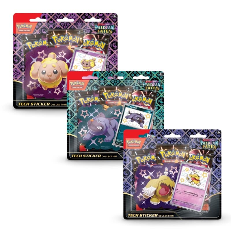 Pokemon Paldean Fates Tech Sticker Collection