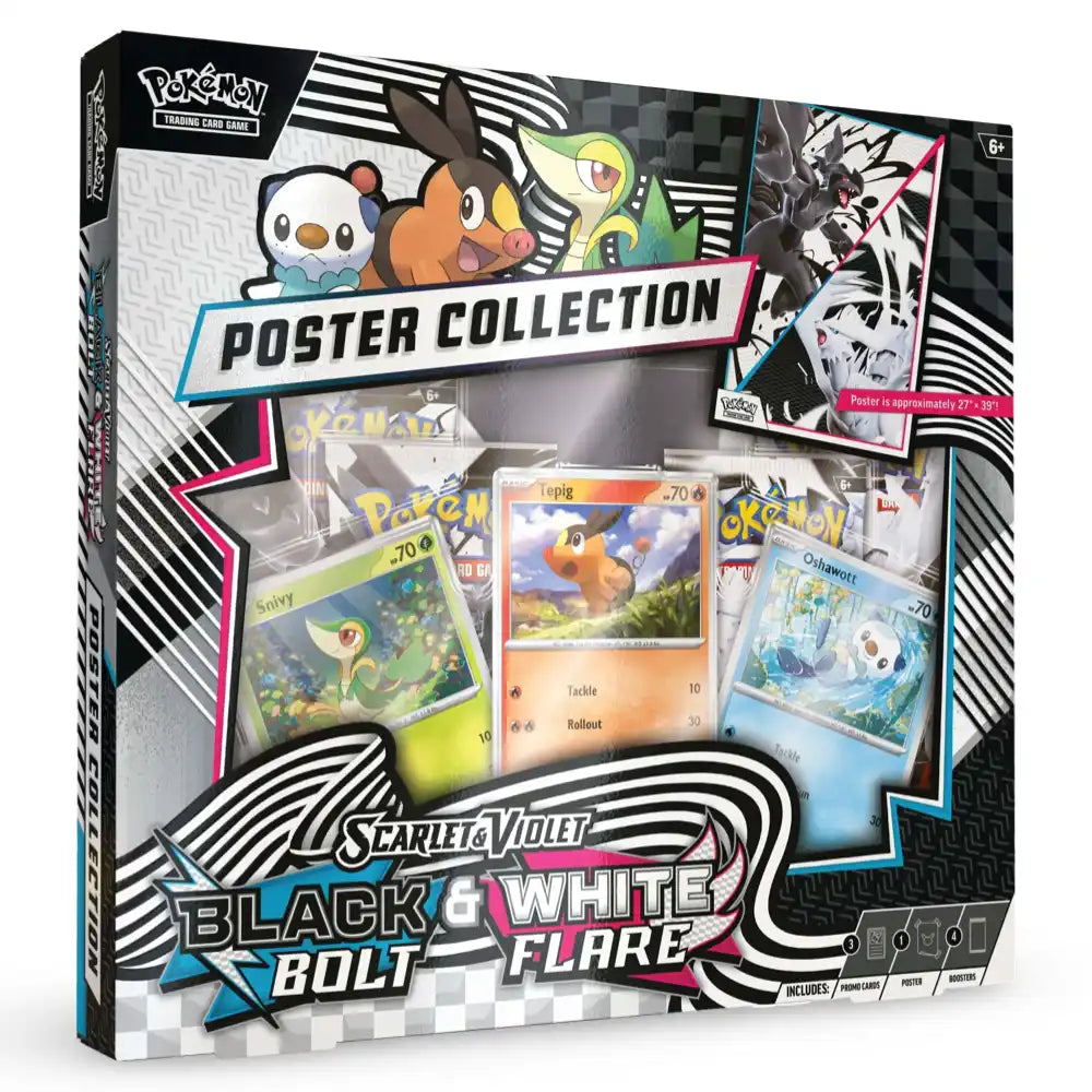 Pokemon Black Bolt & White Flare Poster Collection (SV10.5) CardsRfun