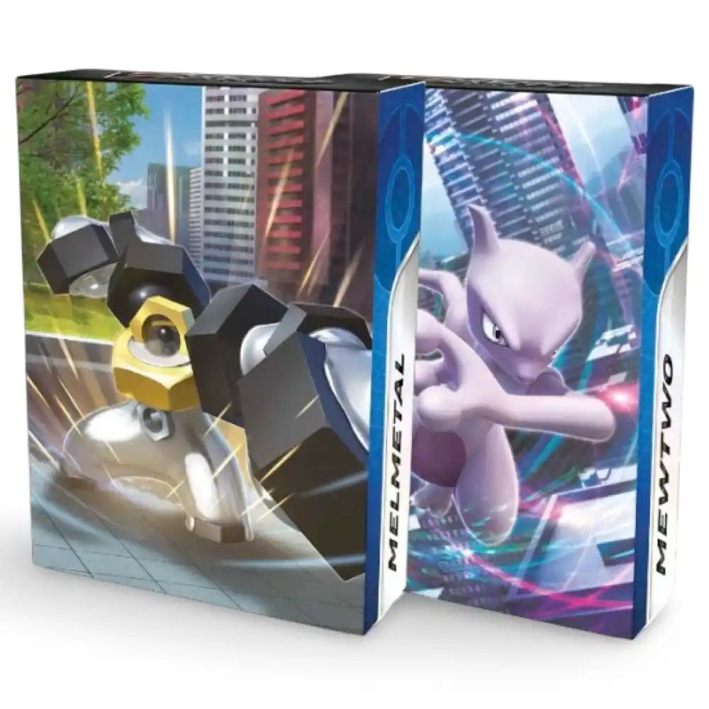 Pokemon GO V Battle Deck Bundle Mewtwo Melmetal CardsRfun