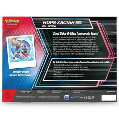 Pokemon Hops Zacian ex Kollektion CardsRfun
