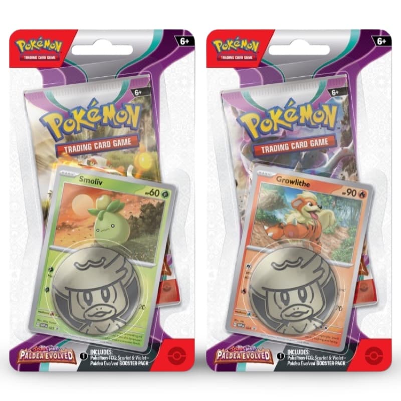 Paldea Evolved: 1-Pack Blister Smoliv/ Growlithe