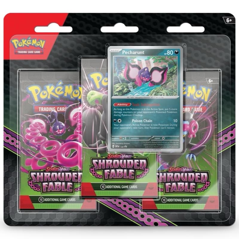 Pokemon Shrouded Fable 3 Pack Blister