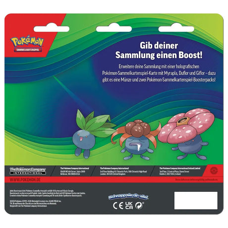 Pokemon Enhanced 2-Pack Blister Myrapla Duflor Giflor Rückseite – bei CardsRfun