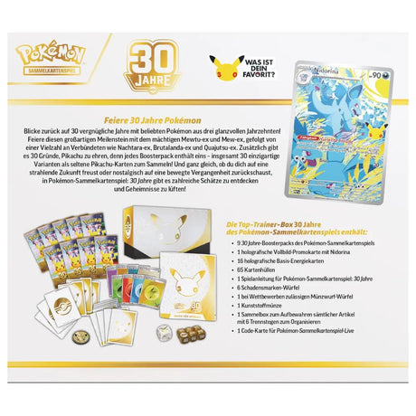 Pokemon 30 Jahre Top-Trainer-Box Inhalt Nidorina Promo – bei CardsRfun