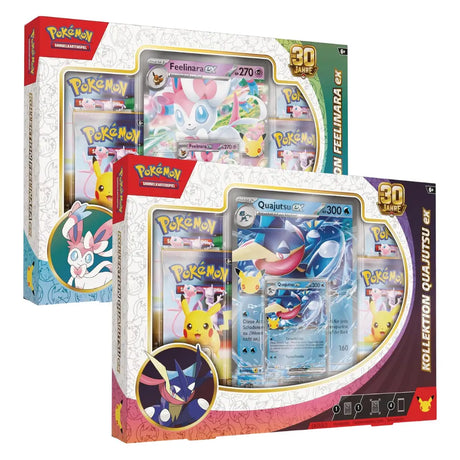 Pokemon 30 Jahre ex Kollektion Quajutsu und Feelinara – bei CardsRfun