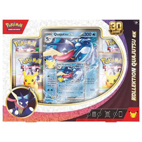 Pokemon 30 Jahre Kollektion Quajutsu ex Inhalt – bei CardsRfun