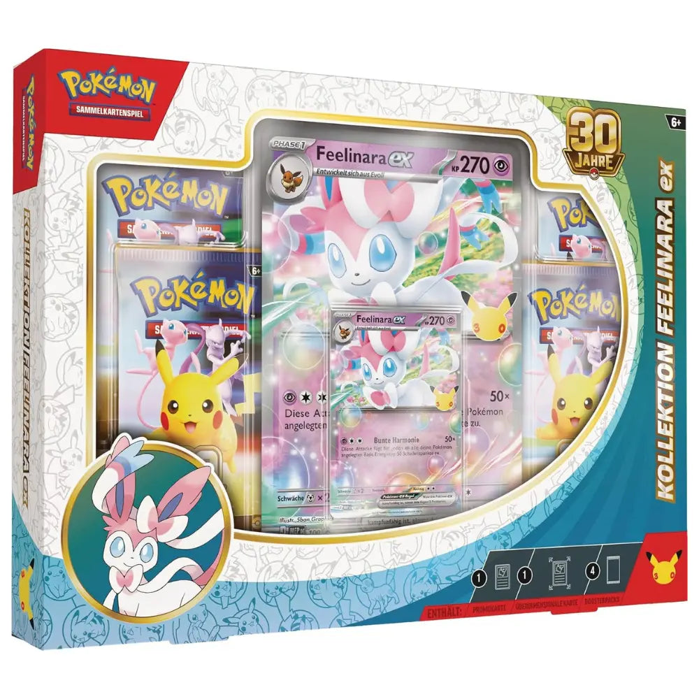 Pokemon 30 Jahre Kollektion Feelinara ex Verpackung – bei CardsRfun