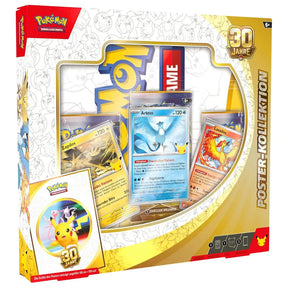 Pokemon 30 Jahre Poster Kollektion – Verpackung mit Arktos, Zapdos und Lavados – bei CardsRfun