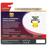Pokemon 30 Jahre Tech Sticker Kollektion – Rückseite mit Inhaltsangabe – bei CardsRfun