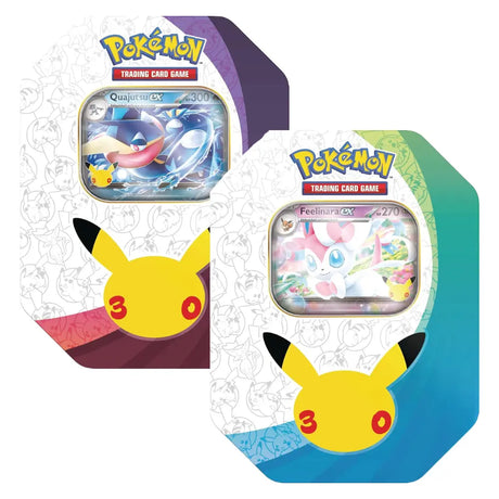 Pokemon 30 Jahre ex Tin – Quajutsu ex und Feelinara ex im Vergleich – bei CardsRfun