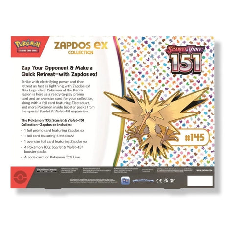 Pokemon Scarlet & Violet 151 - Zapdos ex Collection