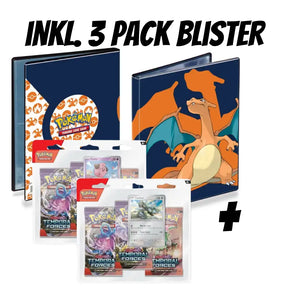 Ultra Pro 4-Pocket-Portfolio inkl. Pokemon 3 Pack Blister Temporal Forces CardsRfun