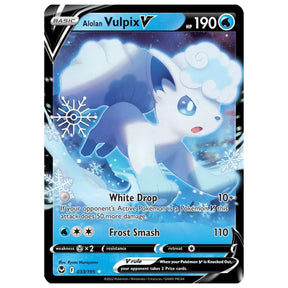 Pokemon Alolan Vulpix V SIT 033/195 Silver Tempest Schneeflocke Stempel – bei CardsRfun