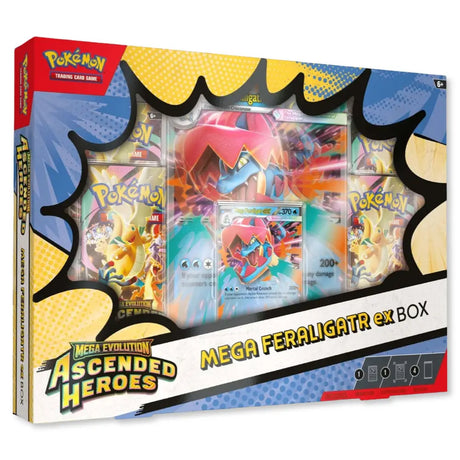 Pokemon Ascended Heroes - Mega Meganium/ Mega Emboar/ Mega Feraligatr Box CardsRfun