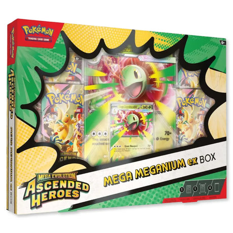 Pokemon Ascended Heroes - Mega Meganium/ Mega Emboar/ Mega Feraligatr Box CardsRfun