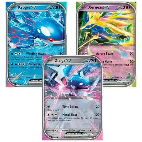 Pokemon Azure Legends Tin Dialga Xerneas Kyogre CardsRfun