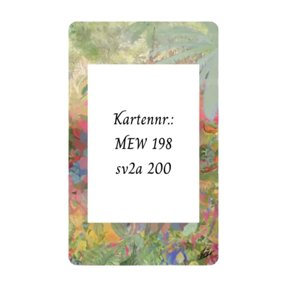 Bisaflor 151 Extended Art Acryl Case Kartennummer MEW 198 – bei CardsRfun