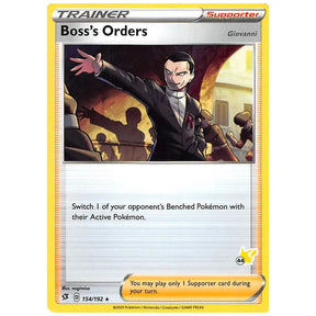 Boss's Orders - 154/192 (#44 Pikachu Stamped) - Battle Academy 2022 (BA22) CardsRfun