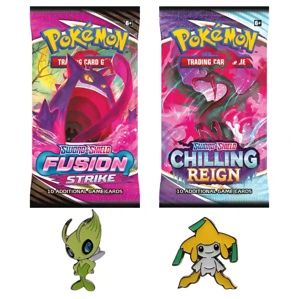 Pokemon 2-Pack Blister - Celebi / Jirachi Pin CardsRfun