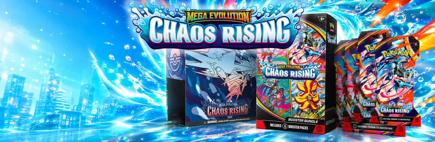 Pokemon Chaos Rising Elite Trainer Box, Booster Bundle, Sleeved Booster und mehr erhältlich bei CardsRfun. Schneller und sicherer Versand.