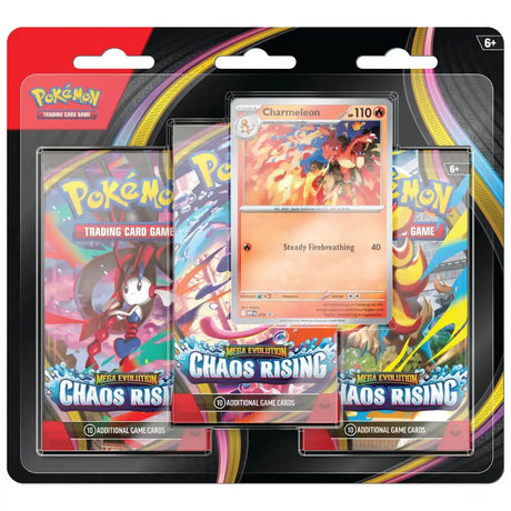 Pokemon Chaos Rising: 3-Pack Blister CardsRfun