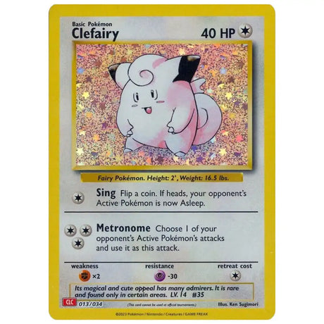 Clefairy - 013/034 - Trading Card Game Classic (CL) CardsRfun