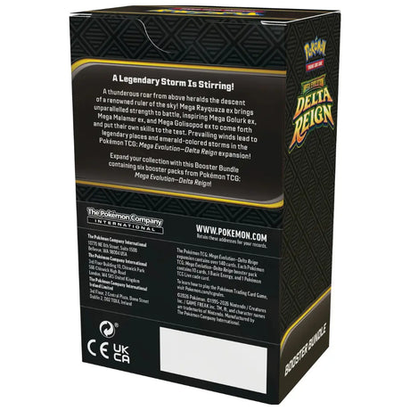Rückseite Delta Reign Booster Bundle mit Inhaltsangabe – bei CardsRfun