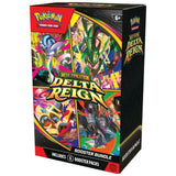 Delta Reign Booster Bundle Frontansicht vier Mega-Formen – bei CardsRfun