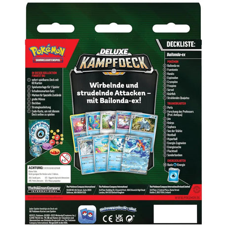 Rückseite Deluxe Kampfdeck Bailonda ex mit vollständiger Deckliste – bei CardsRfun